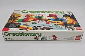 LEGO 3844 Creationary Board Game Complete Set Manual Dice Family Party Game 2010