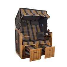 2 Sitzer Schwarz Ostseestrandkorb Hörnum