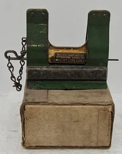 Vintage DETROIT Leather Belt Lacer NOS "in original box" vise Belt Lacing Tool