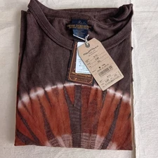 STUDIO D’ARTISAN  8172 Amami mud-dyed T-shirt Dark Brown Size M L Made in Japan