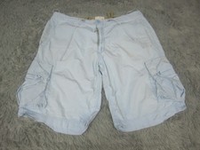 Gap Khakis Cargo Mens Large Blue Loose Fit Utility Cotton