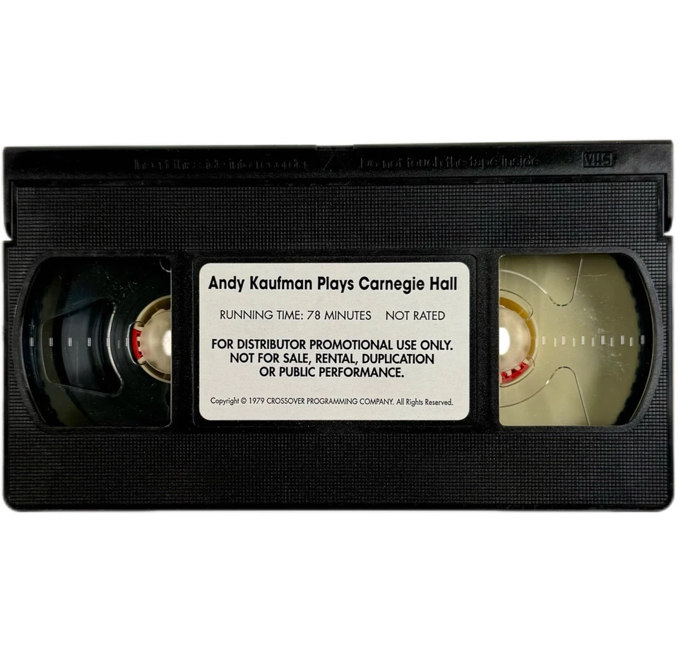 ANDY KAUFMAN Plays Carnegie Hall Rare Promo VHS Tape Never Before Seen Comedy - Image 4 of 4