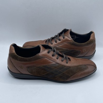 Mezlan Men's Brown Leather Lace-Up Oxford Dress Shoes Round Toe 8 M 99494