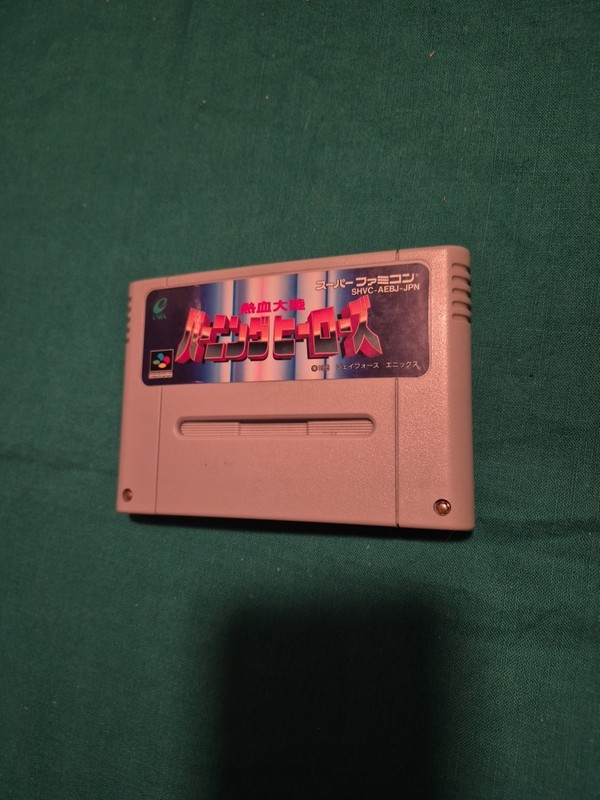 Super Famicom BURNING HEROES Cartridge Only Nintendo 