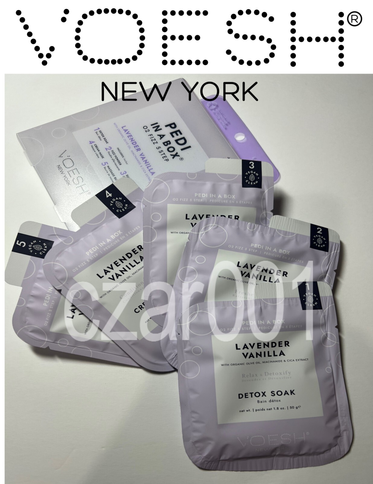 Voesh NEW Pedi in a Box O2 FIZZ (5 Steps) -3 Scent Available
