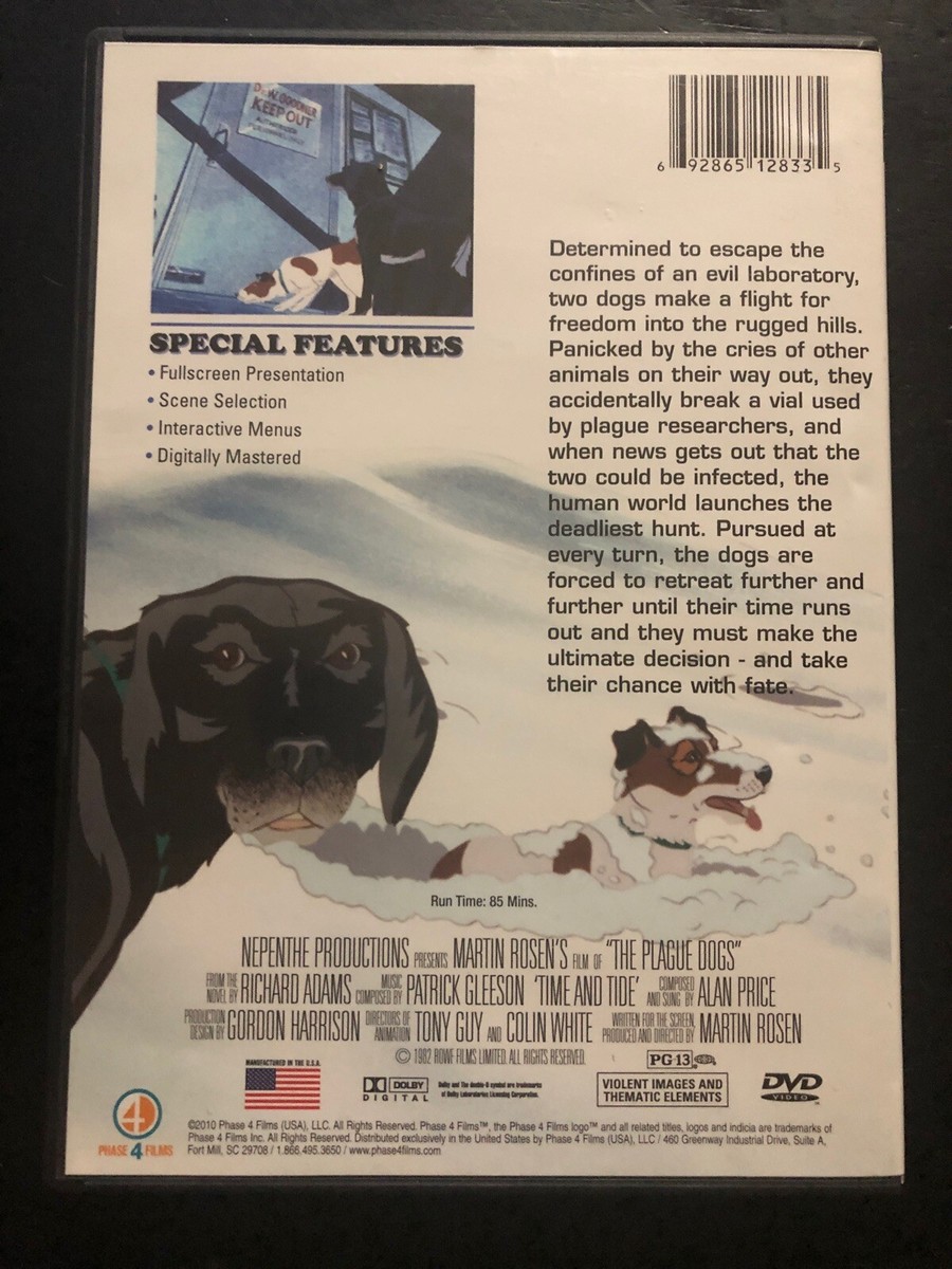 The Plague Dogs DVD The Animated Classic 692865128335| eBay
