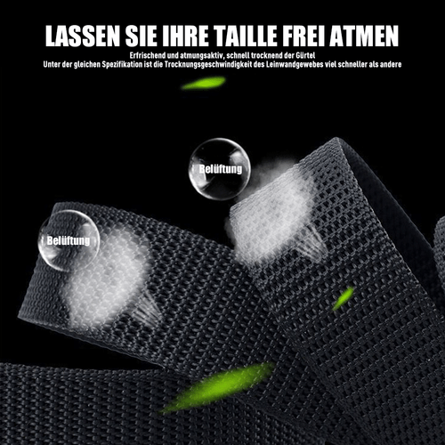 3x Taktischer Nylongürtel Arbeitsgürtel Militär Gürtel Herren Outdoor Schwarz DE - Bild 10 von 12