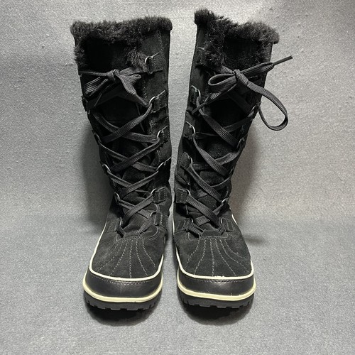 Sorel Boots Womens 9.5 Black Waterproof Winter NL2093-010 Tivoli High II - Picture 3 of 11
