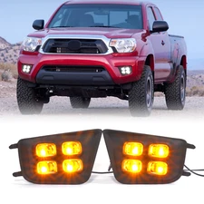 LED Fog Lights For 2012 2013 2014 2015 Toyota Tacoma DRL Daytime Running Light