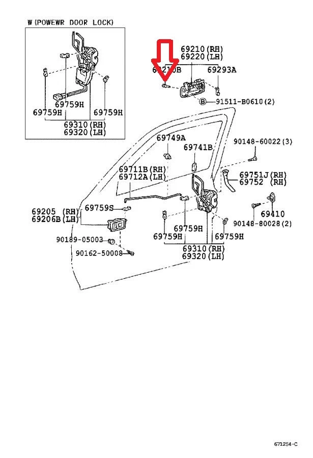 SE ADAPTA A: 94 - 05 TOYOTA CELICA ABRIDOR DE PUERTA EXTERIOR MANIJA COJÍN CANTIDAD 2 OEM NUEVO Foto 4 de 4