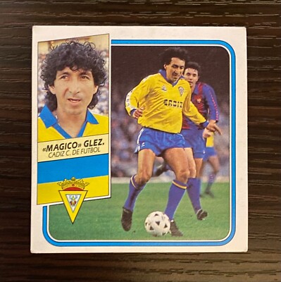 1989/1990 Magico Gonzalez Ed. Este Sticker Cadiz Card El Salvador Greatest GD