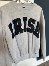 Vintage Notre Dame Irish Crew Neck Sweatshirt  Medium   Small 