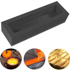 Graphite Ingot Mold Mould Crucible for Melting Casting Refining Gold Silver 2KG