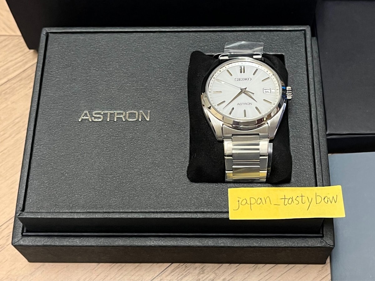 Seiko Astron SBXY029 White Dial Titanium Radio Solar Men`s