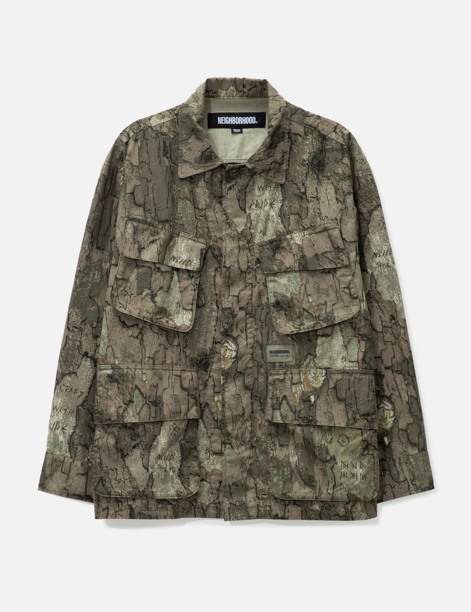 NEIGHBORHOOD camo military jacket, $600+ Made in Japan
