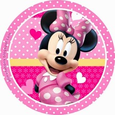 Cialda MINNIE ROSA O MINNIE ROSSA RETTANGOLARE / ROTONDA Ostia OSTIE PER Torta
