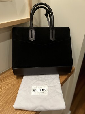 BYREDO MAYA BLACK SUEDE HANDBAG, ORIGINAL PURCHASE PRICE $2,500.00