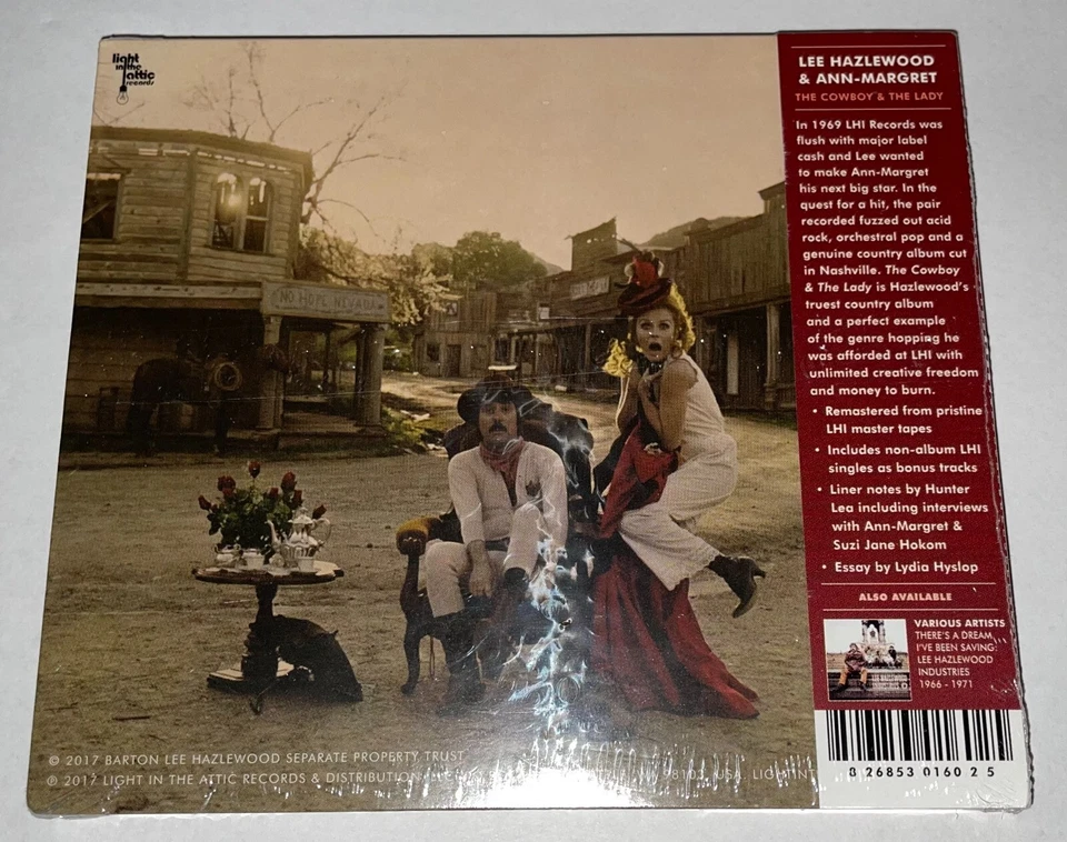 Lee Hazlewood & Ann Margret The Cowboy & The Lady CD NEW 2017 6 Bonus Tracks - Image 2 of 2