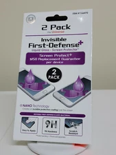Qmadix Invisible First-Defense+ Liquid Glass Screen Protector - 2 Pack