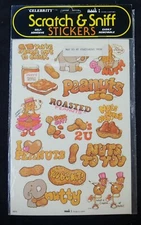Vintage 1983 MARK 1 CELEBRITY Scratch N Sniff Stickers NEW SEALED  PEANUTS