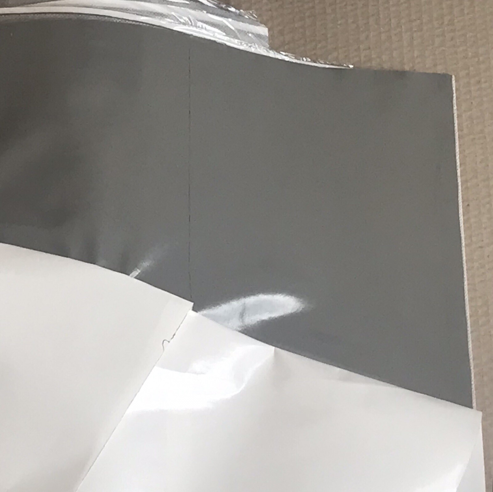 25x Butyl Adhesive Pad/Tape 400mm Sq Single Sided Poly Fleece Back