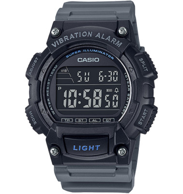 Casio W736H-8BV, Illuminator Watch, 100 Meter, Vibration Alarm, Chronograph, NEW