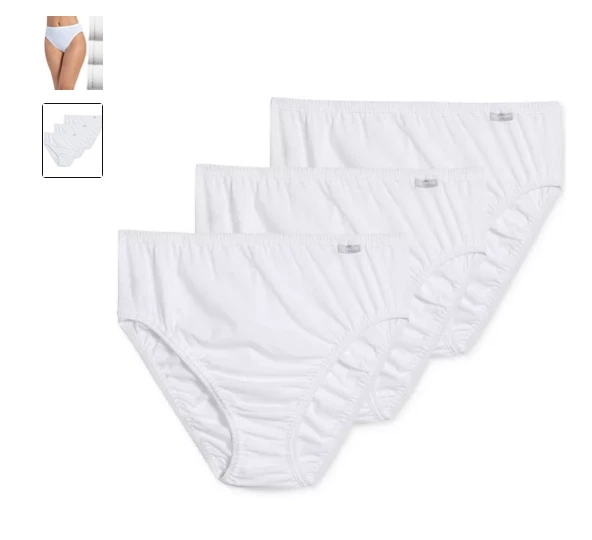 Women's Jockey 3-Pack French Cut (White Color) Cotton Comfort Underwear - Image 2 of 4