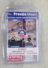 Freeze Miser Outdoor Faucet Freezer Protection 2 Pack