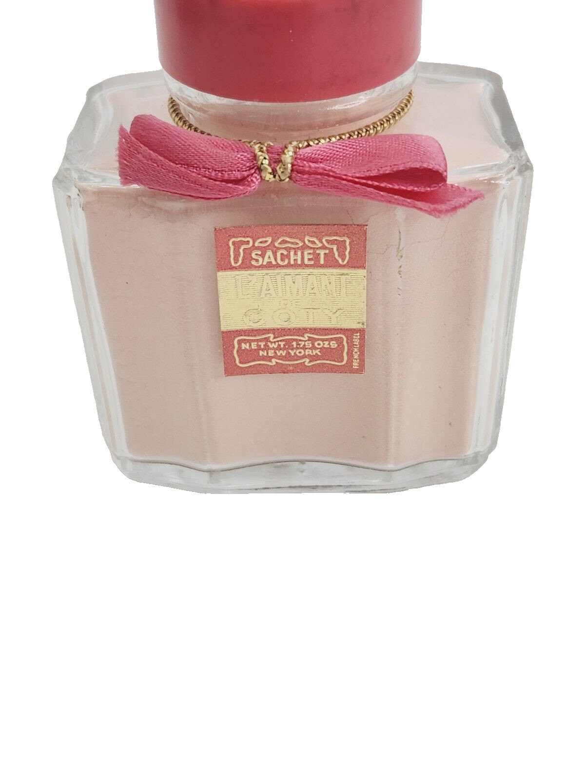 Vintage L'aimant Coty Sachet Powder NY Paris 2 OZ FULL French Label 