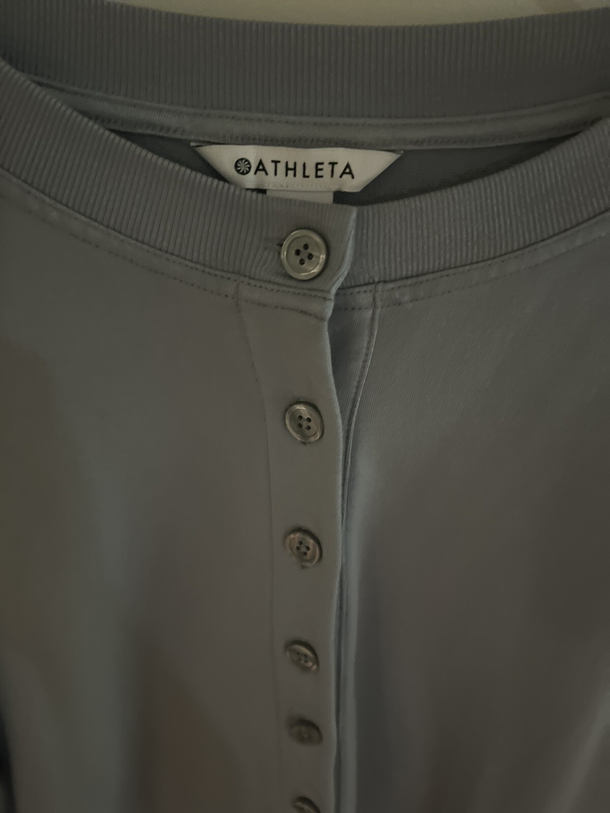 Athleta Balance Henley Sweatshirt Blue Star Women Size Small eBay