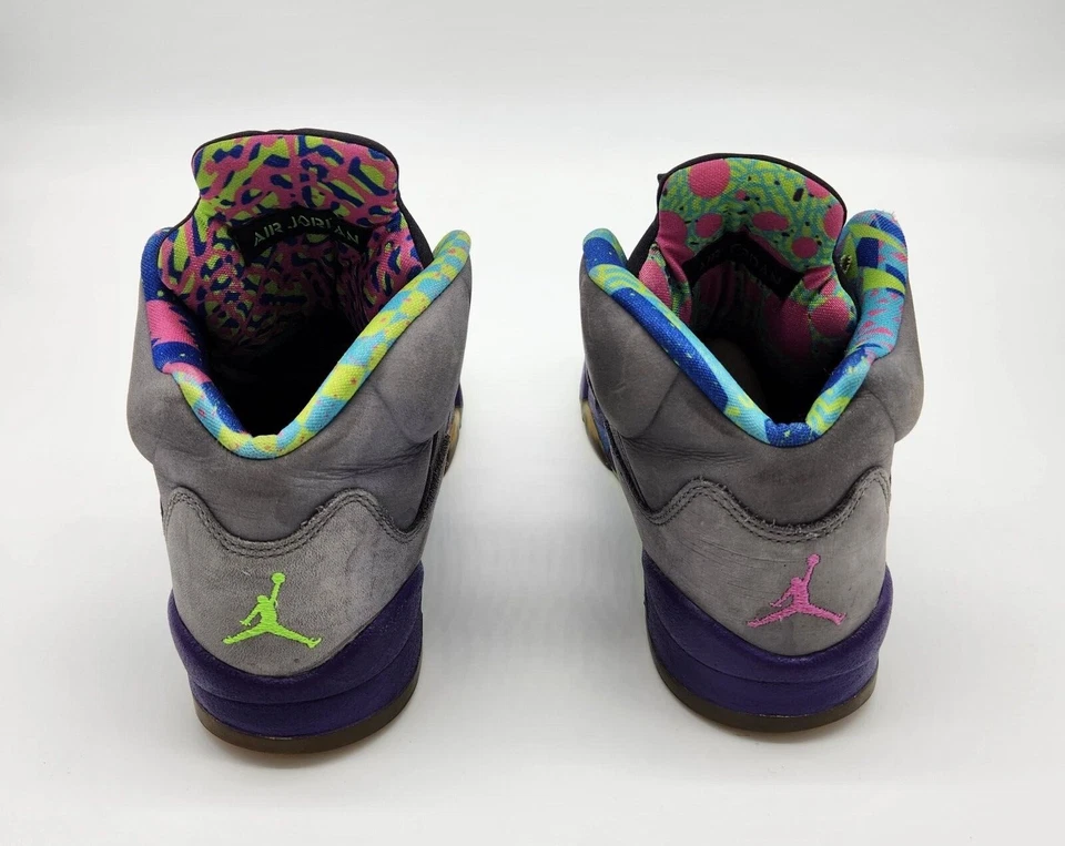 NIKE AIR JORDAN V 5 RETRO GS BEL-AIR 2013 Talla 6Y GRIS/ROSA/PÚRPURA 62159-090 Foto 3 de 4