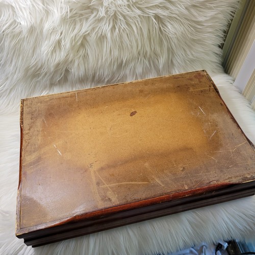 PIASTRA TUDOR VINTAGE ONIEDA Argenteria in legno posate antiappannamento scatola portaoggetti - Foto 7 di 7