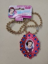 Disney Princess Snow White Necklace With Amulet Plastic Party Novelties