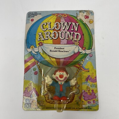 Clown Figurine Collectible Clown Around 1981 President Ronald Reaclown Mego Corp