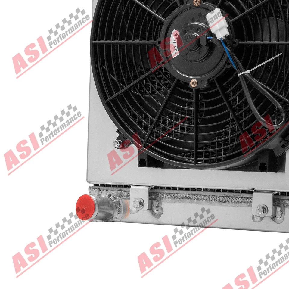 3 Row Radiator+Shroud Fan For Land Rover Defender Discovery 300 TDI AT 94-98 Foto 4 de 4