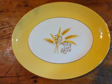 Homer Laughlin Autumn Gold Century Service Corp Alliance OH Platter Mint