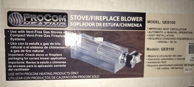 New In Box Procom Fireplace Or Stove Heating Air Blower Fan Ebay