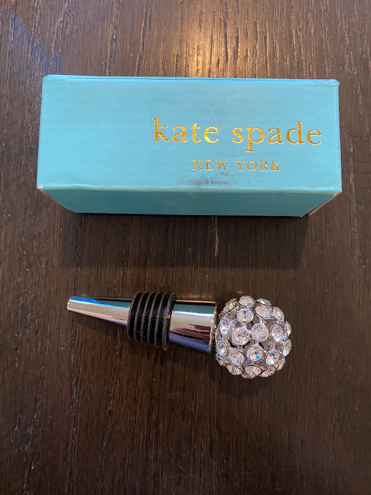 Kate Spade Two Of A Kind Wine Stopper Rhinestones eBay