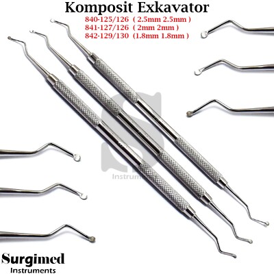 Kompositinstrumente Excavatoren Zahnarzt Exkavator Composite Excavator Dental X3