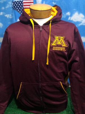 Vtg Minnessota golden gophers XL Hoodie Hooded Sweatshirt Sweater 24 S3