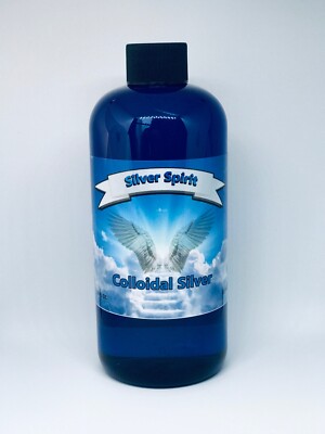 Silver Spirit Nano Colloidal Silver 32 PPM 32 oz  Immune Support Antibiotic 