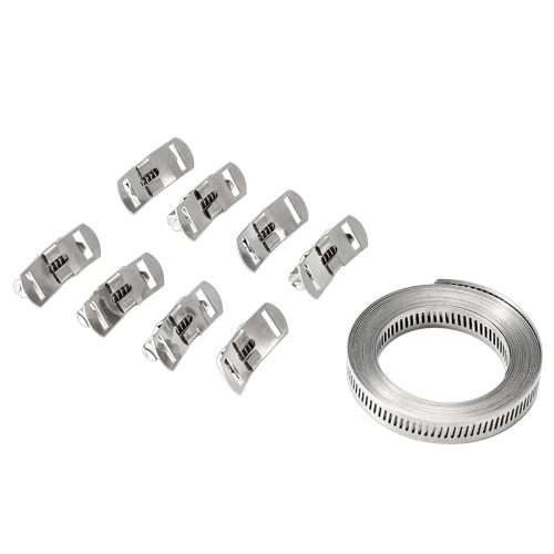 11.5FT+8 Fasteners Adjustable Large Hose Clamps Worm Gear Stainless Steel Clamp - Bild 10 von 14