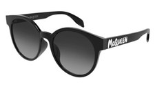 NEW Alexander McQueen CASUAL LINES AM 0349SA Sunglasses 001 Black 100 AUTHENTIC
