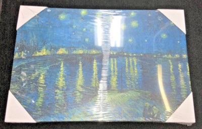 Vincent Van Gogh Miko Starry Night Over the Rhone Gallery Wrap Canvas - 16 x 24