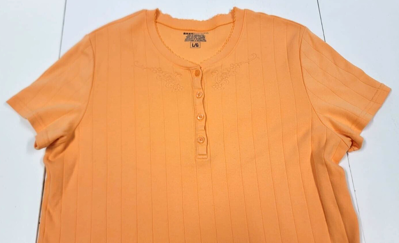 Basic Editions Women's Half-Button Pullover Top O… - image 6