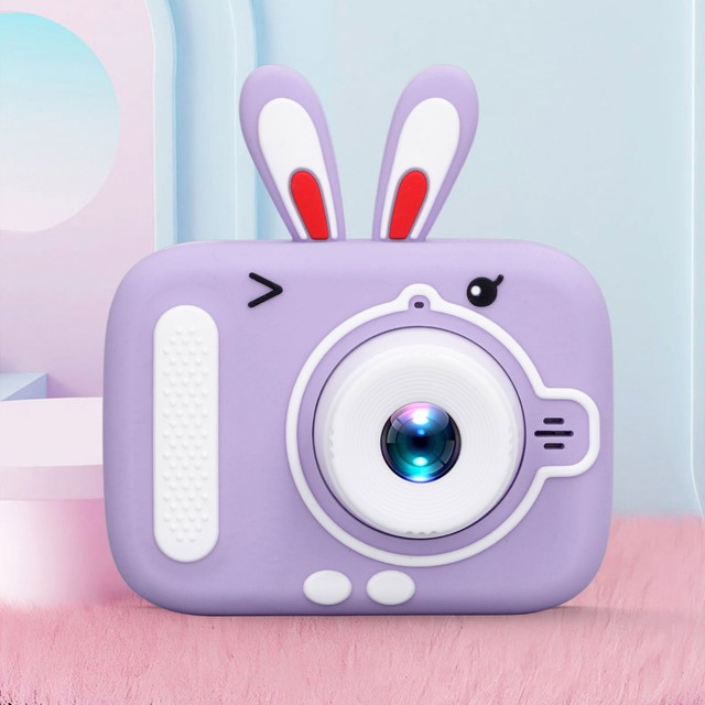 (Purple)Kids Camera Toy USB Rechargeable Children Camera 1080P Timed Recording (Purple)Kids Camera Toy USB Rechargeable Children Camera 1080P Timed Recording