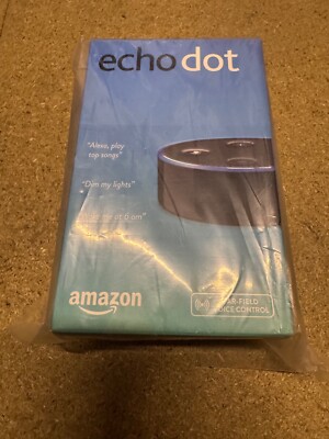 Brandneu, Versiegelt Amazon Echo Dot (1. Gen) Smart Lautsprecher - Poliert Schwarz RAR
