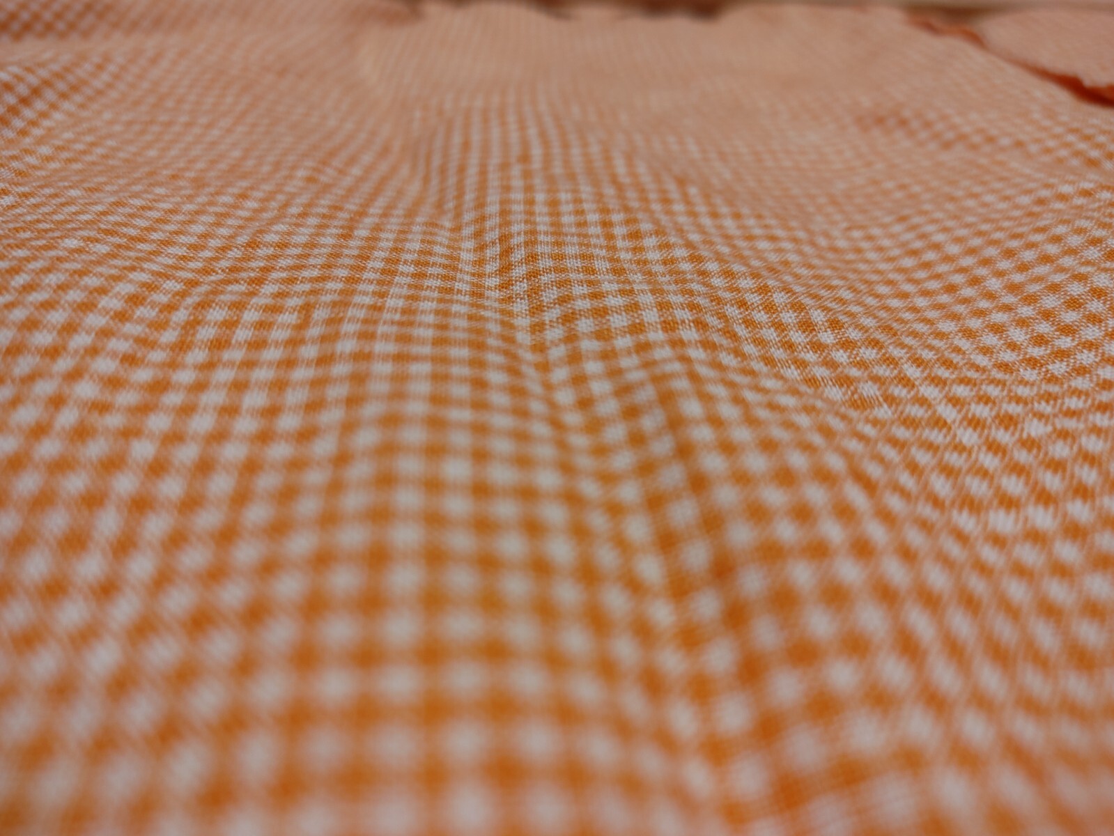 Robert Talbott Men Orange Collared Check Tailored… - image 5