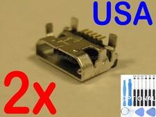 2x OEM Type Micro USB Charging Port Charger For Dell Venue 10 Pro 5055 5000 USA