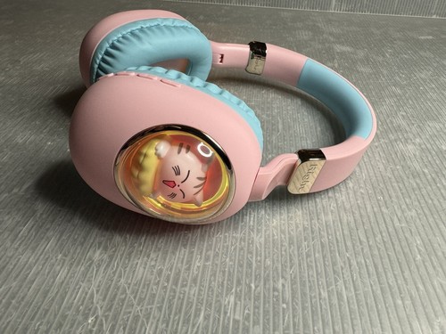 Qearfun pink 3D CAT HEADPHONES Bluetooth Over Ear Wireless 7 Color LED Light-Up - Picture 12 of 16